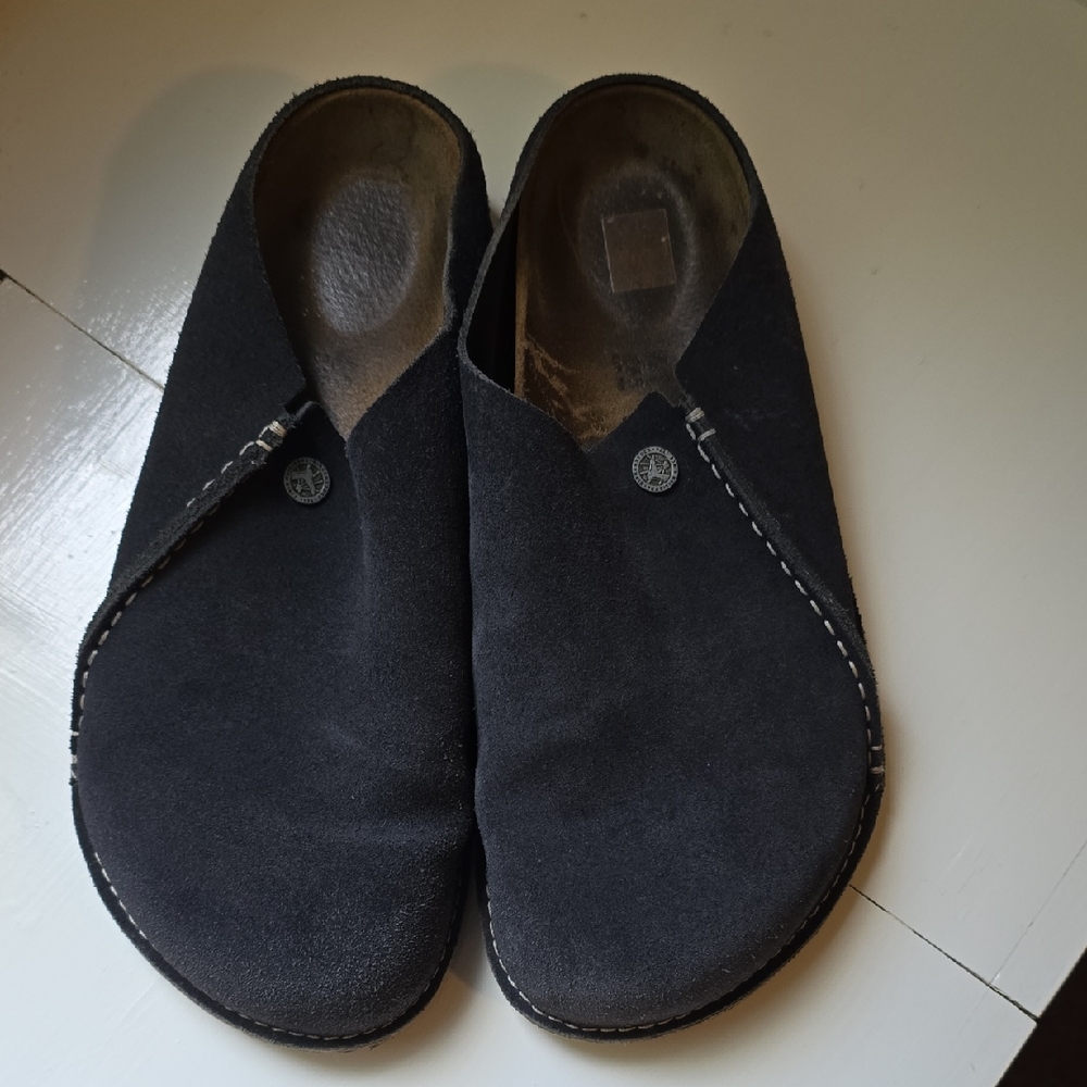 Birkenstock Black Loafers Slip-Ons Comfortable Casual